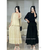 Set áo quây + áo cổ leo ren hoa SHOPXCHUYENSI