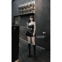 sét áo quây chân váy da