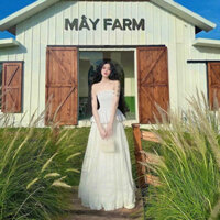 Sét áo quây cúp kèm chân váy dáng dài bồng bềnh áo chun lưng chân váy 2 lớp dáng dài nàng thơ