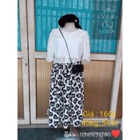 🌻Sét áo ren, chân váy dễ thương