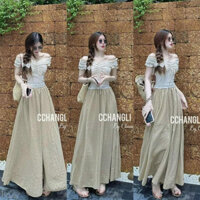 set áo ren nơ phối chân váy - đi biển, sinh nhật, đám cưới