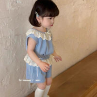 Set áo ren phối quần short bé gái - Nhẹ nhàng, sang xịn ( có kèm ảnh thật ) a139