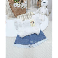 sét áo ren quần bò cho bé 10-20kg