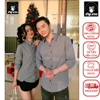 Set Áo Sơ Mi Cặp FIGTREE Caro Đen Nhí Siêu Hot