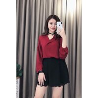 Set áo sơ mi đỏ