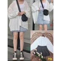 Set Áo Sơ Mi Giấy 🦋 Sơ mi nữ mỏng khoác ngoài phối đồ siêu xinh 🦋