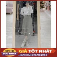 Sét Áo Sơ Mi Mix Chân Váy Kẻ Caro Cực Xinh Chất Bao Đẹp M568-Violet_Store