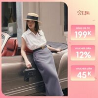 Set Áo Sơ Mi Trắng Cánh Dơi Phối Chân Váy Bút Chì ELENA Kiểu Dáng Thời Thượng - SB19