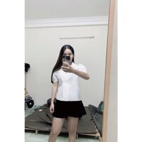 Set áo sơ mi trắng mix chân váy xoè