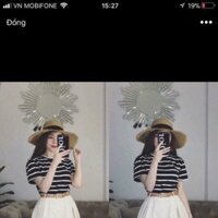 Sét áo sọc+ váy