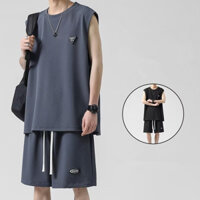 Set Áo Thun Ba Lỗ Và Quần Short Thể Thao Thời Trang Mùa Hè Cho Nam