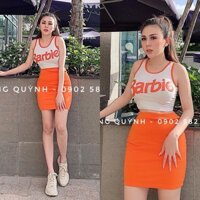 Set áo thun BARBIE mix chân váy