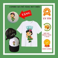 Set Áo thun bé gái Tám Tuốt gia đình sữa kun, đủ size áo, màu áo, có size áo người lớn, huy hiệu Tám Tuốt trẻ em, Mũ Kun