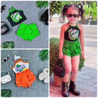 Set Áo Thun Chéo Cổ Chữ V Phối Quần Đùi Thời Trang Chất Thun Mềm Mại