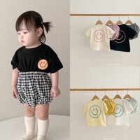 set áo thun in hình mặt cười