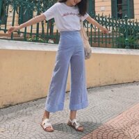 Set áo thun + quần culottes