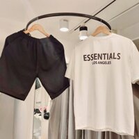 Set Áo thun quần kaki nam nữ unisex tay lỡ form rộng