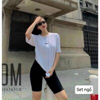 Set Áo Thun Quần Legging lửng