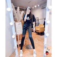 Set áo thun quần ôm logo cực hót