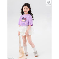 Set áo tím Kuromi kèm chân váy voan trắng bồng bềnh