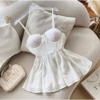 SET ÁO TRẮNG 2S CÚP NGỰC + SHORT