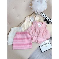 Set áo vạt bầu có chân váy cho bé gái S0093