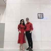 SET ÁO VÁY ĐÔI CHỤP HÌNH DẠO PHỐ