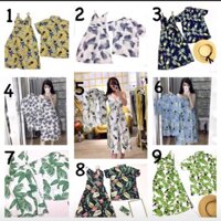 Set áo váy đôi đi biển