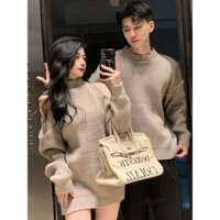 Set Áo Váy đôi nam nữ 👫👫 màu nâu cực xinh ( hàng quảng châu )