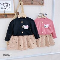 Set áo váy Hello Kitty cho bé gái
