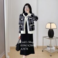 SET ÁO VÁY LEN BẦU A2676