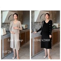 SET ÁO VÁY LEN BẦU SAV28