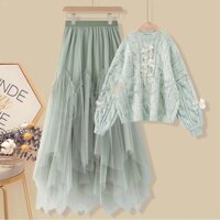 Set Áo Váy Mùa Đông Xinh Xắn