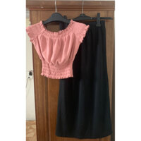 Set áo váy trễ vai