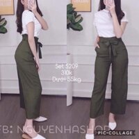 SET ÁO VOAN CỔ BÈO