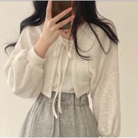 Set áo yếm 2 dây kèm cardigan WONHARIM Nữ, set áo tôn dáng che khuyết điểm Ulzzang 21075