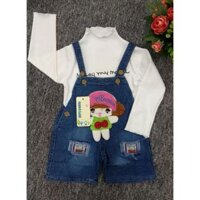 Set áo + yếm bò cho bé