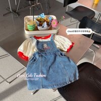 Set áo yếm bò kèm áo