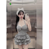 SET ÁO YẾM CARO KÈM CHÂN VÁY PC