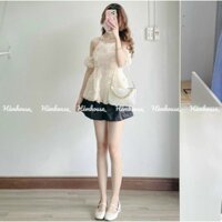 set áo yếm, quần short