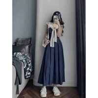 Set Áo Yếm Quần Suông Caro Hồng, Bộ Set Quân Suông Ống Rộng Hồng Kèm Áo Cổ Yếm Nhún Ngực Hoa Nhỏ Thiết Kế Đi Chơi