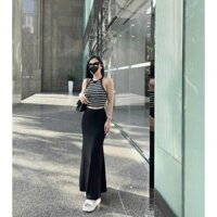 set áo yếm sọc chân váy đuôi cá