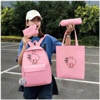Set Balo Đi Học 4 Món Mèo Hahaha Vừa A4 Ts78nh-nana House