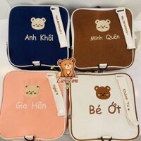 Set Balo Hàn Quốc thêu tên cho bé theo yêu cầu bốn màu - Lavicon - L-CB