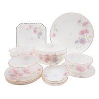 Set bàn ăn 12 món(6 bát cơm+1 tô loe+1 tô sâu+1 đĩa sâu+1 đĩa nông+1 bát mắm+1 đĩa tiêu)cao cấp USA Home Set, cao cấp