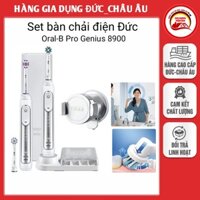 Set bàn chải điện Oral-B Genius 8900 Công nghệ nhận dạng cảm biến áp suất - Hàng Đức