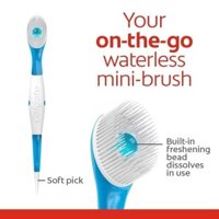 Set bàn chải mini tiện du lịch ko cần nước & kem đánh răng - Colgate Wisp Max Fresh