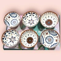 Set bát ăn cơm, bộ bát đĩa ăn cơm hoa văn sang trọng cho gia đình.
