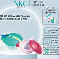 Set Bát Ăn Dặm Kèm Thìa Cảm Biến Nhiệt Momeasy - Cho Bé