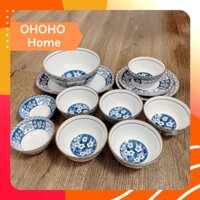 Set bát đĩa 12 sản phẩm Hoa mai Decor - OHOHO HOME